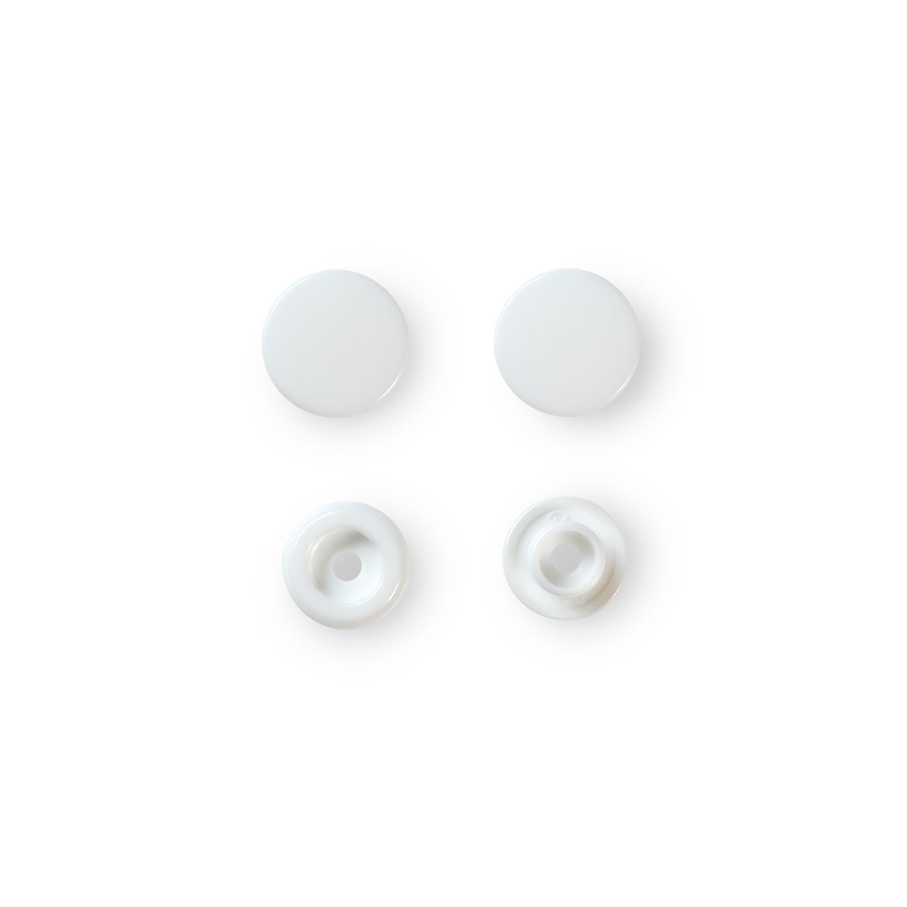 непришивні кнопки круглі, білі, 12,4 мм (Арт.393103)