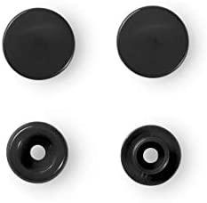 непришивные кнопки круглые,черные,12,4мм(Арт.393105)